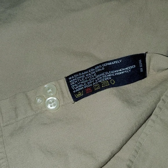 5 for $20 | Nautica Olive and Beige Button Down Shirts Bundle (2pc) - Picture 14 of 14